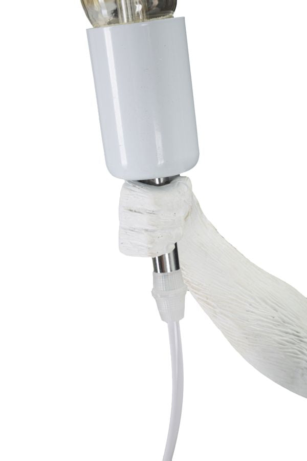 Tischlampe Affe Weiß 55 cm – Tischleuchte
