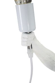 Tischlampe Affe Weiß 55 cm – Tischleuchte