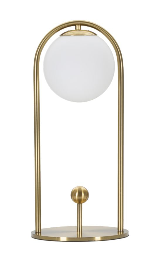Tischlampe Arc A Gold Weiß 47 cm – Tischleuchte