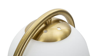 Tischlampe Arc A Gold Weiß 47 cm – Tischleuchte