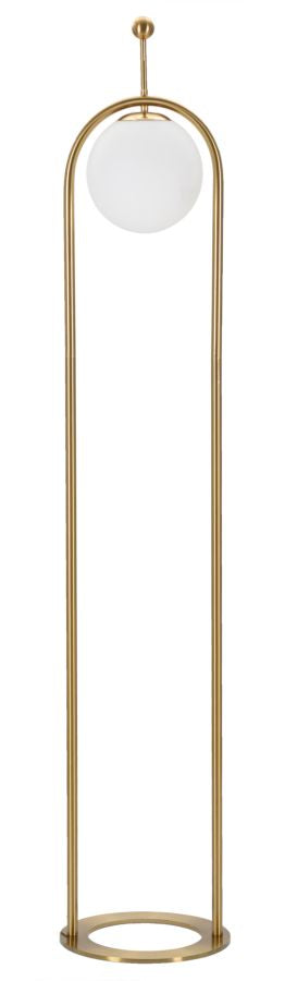 Stehlampe Gold Weiß 168 cm – Stehleuchte