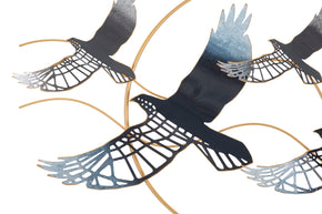 Wandpaneel Vögel Bunt – Wanddeko