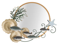 Wandspiegel Fisch Bunt 65,4 cm