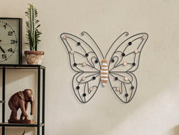 Wandpaneel Schmetterling Braun Schwarz – Wanddeko