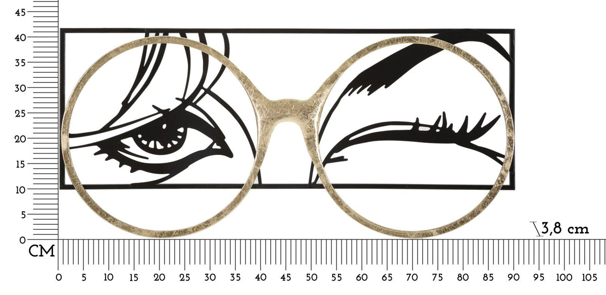 Wandpaneel Brille Bunt – Wanddeko