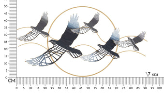Wandpaneel Vögel Bunt – Wanddeko