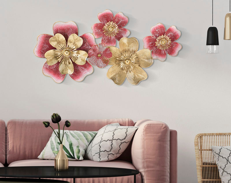 Wandpaneel Blumen Bunt 50,8 cm – Wanddeko