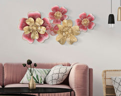 Wandpaneel Blumen Bunt 50,8 cm – Wanddeko