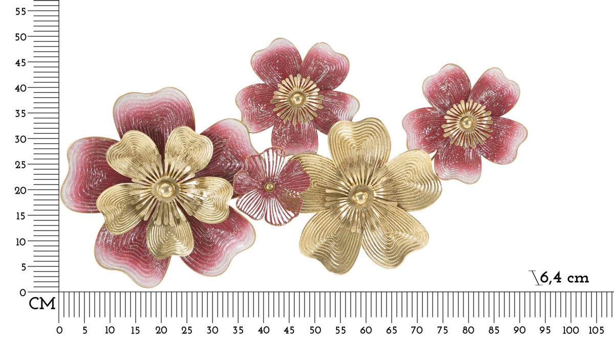 Wandpaneel Blumen Bunt 50,8 cm – Wanddeko