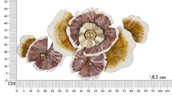 Wandpaneel Blumen Bunt 51,4 cm – Wanddeko