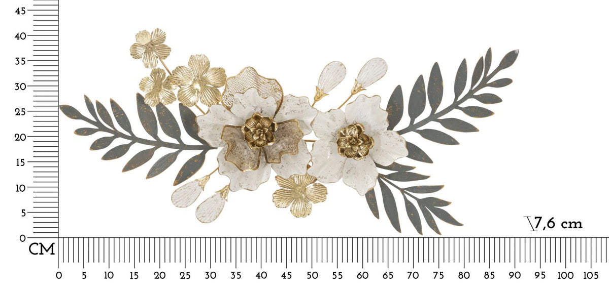 Wandpaneel Blumen Bunt 41,9 cm – Wanddeko