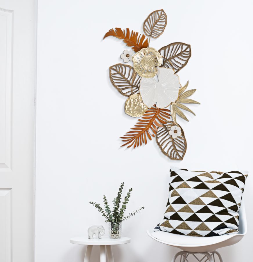 Wandpaneel Blumen Bunt 87 cm – Wanddeko