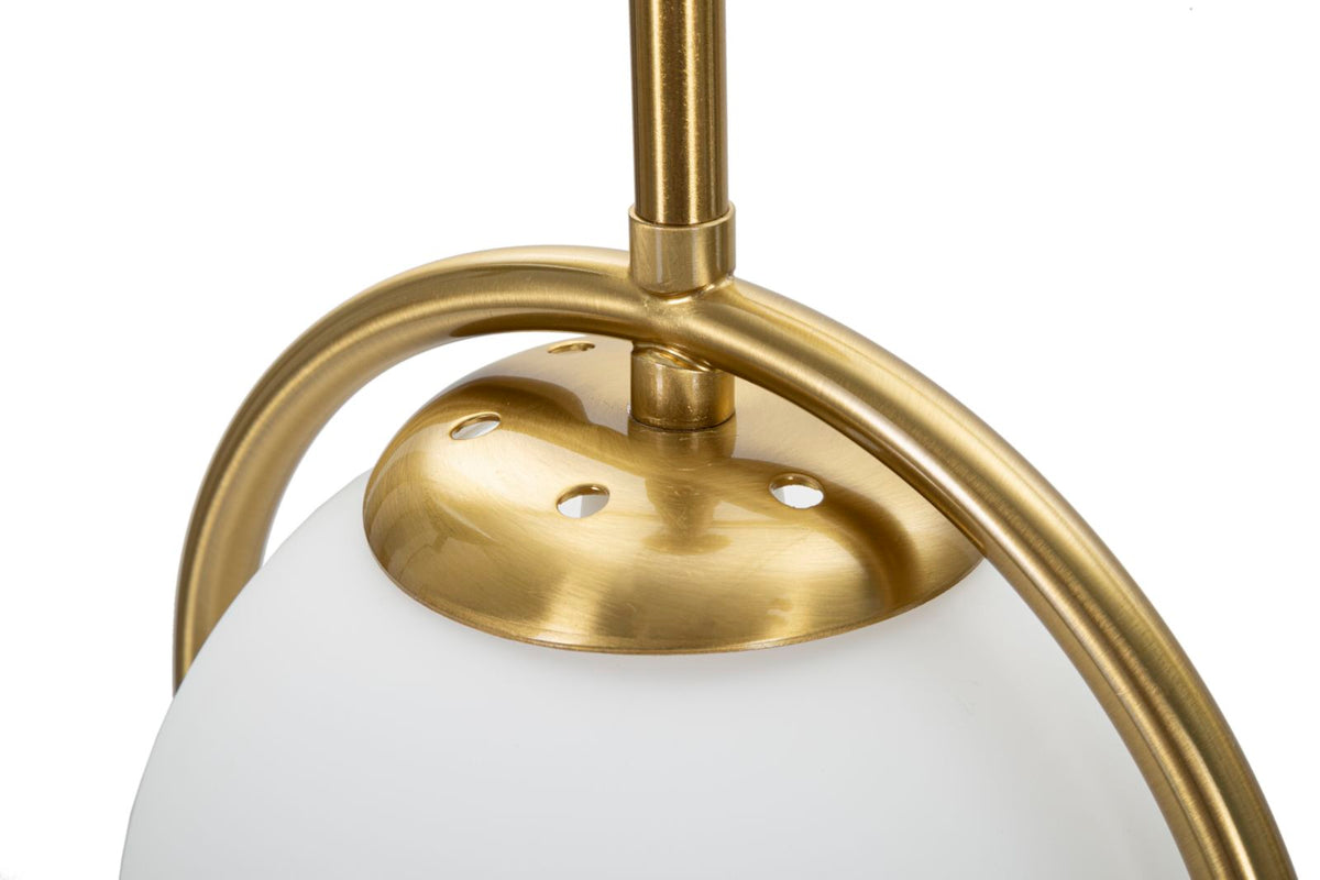 Tischlampe Arc B Gold Weiß 50 cm – Tischleuchte