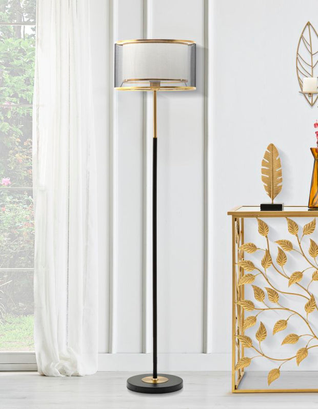 Stehlampe Levels Schwarz Gold 153 cm – Stehleuchte