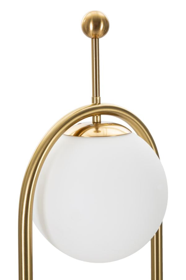 Stehlampe Gold Weiß 168 cm – Stehleuchte