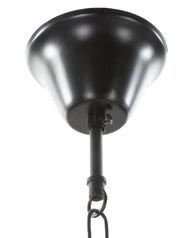 Pendelleuchte Seil Braun Schwarz 90 cm – Hängelampe