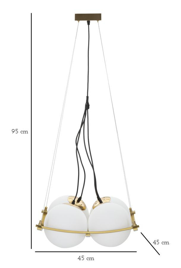 Deckenleuchte Japan Gold Weiß 20 cm – Deckenlampe