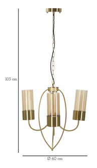 Kronleuchter Versailles Schwarz 103 cm A – Deckenleuchte