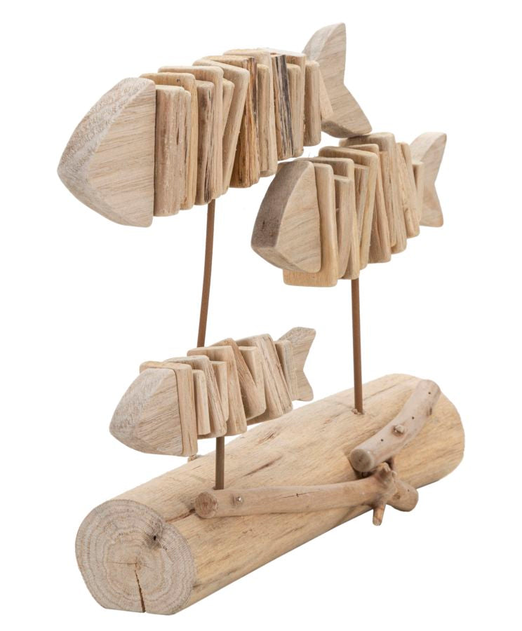 Maritime Deko Fisch Holz – Skulptur Deko