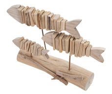 Maritime Deko Fisch Holz – Skulptur Deko
