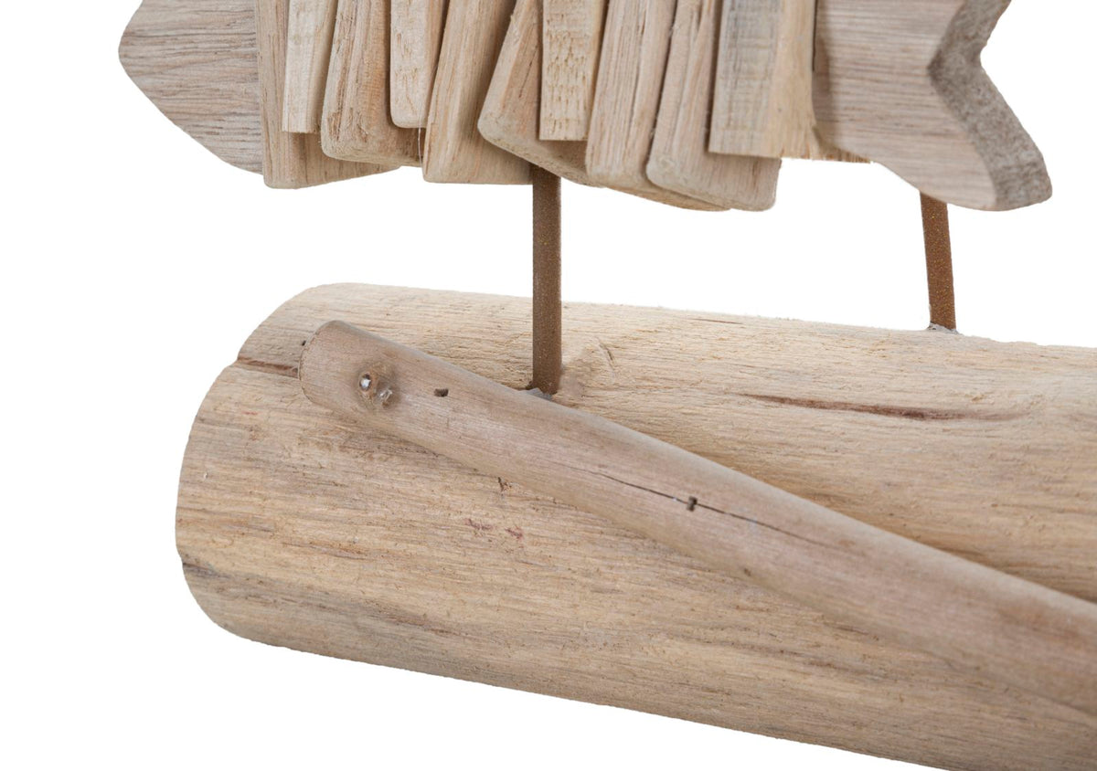 Maritime Deko Fisch Holz – Skulptur Deko