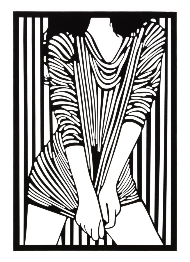 Wandpaneel Frau Schwarz – Wanddeko