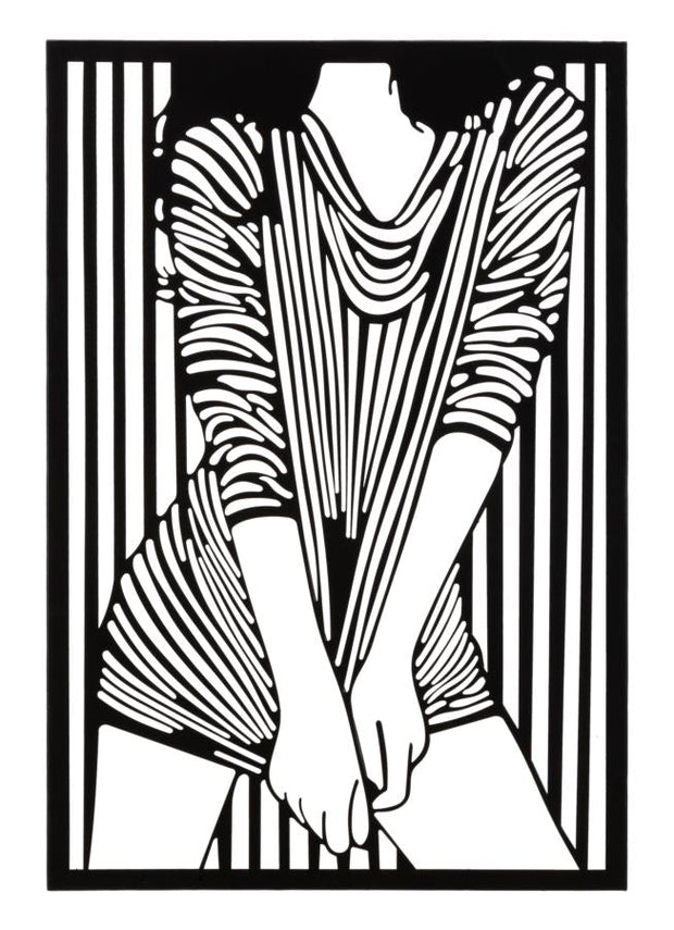 Wandpaneel Frau Schwarz – Wanddeko