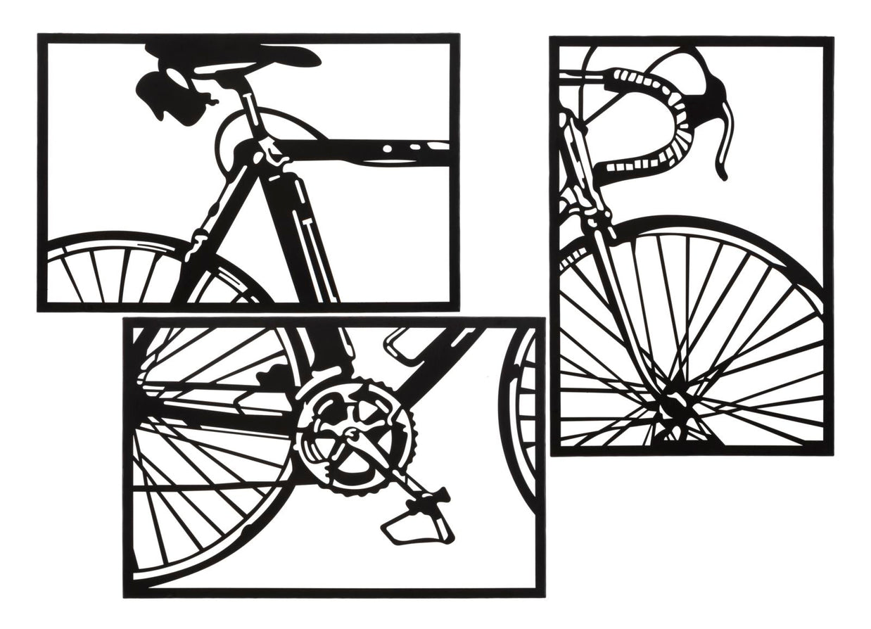 Wandpaneel Fahrrad Bunt – Wanddeko