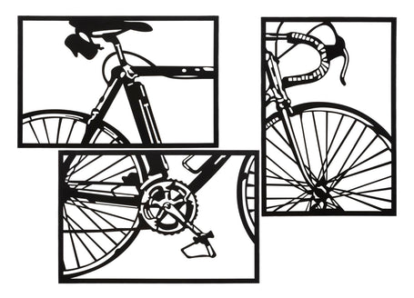 Wandpaneel Fahrrad Bunt – Wanddeko