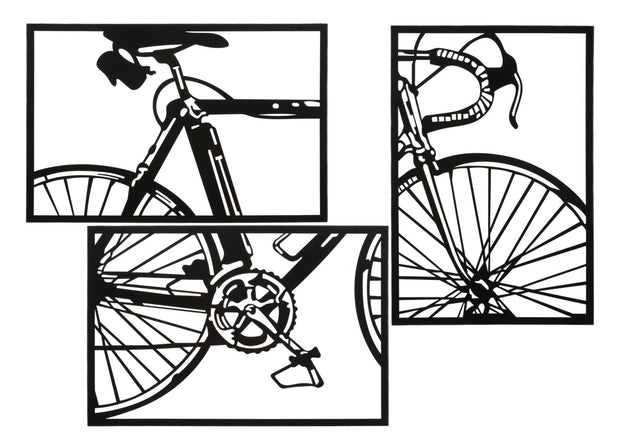 Wandpaneel Fahrrad Bunt – Wanddeko