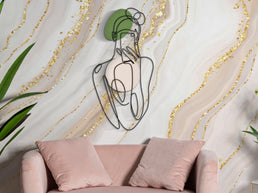 Wandpaneel Frau Bunt 40×80 cm – Wanddeko