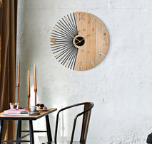 Wanduhr Wordy Sonnenstrahlen Bunt – Wanduhr