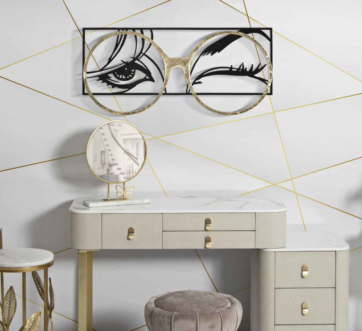 Wandpaneel Brille Bunt – Wanddeko