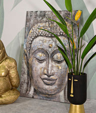 Wandbild Buddha 120 cm A – Leinwandbild Deko