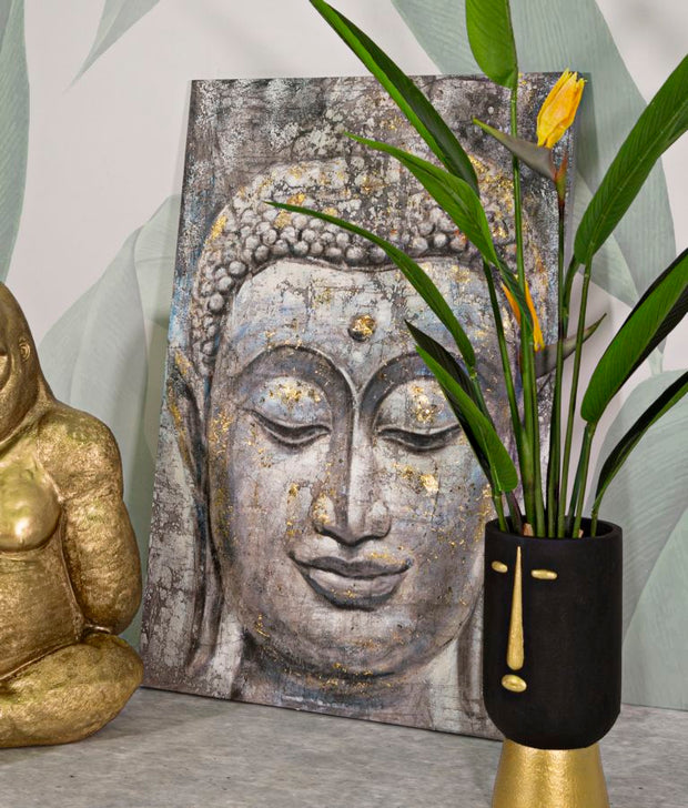 Wandbild Buddha 120 cm A – Leinwandbild Deko