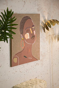 Wandbild Frau 100 cm A – Leinwandbild Deko
