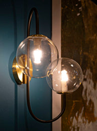 Wandleuchte Schwarz 45 cm – Wandlampe