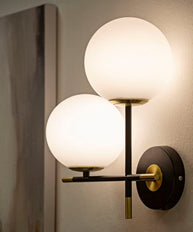 Wandleuchte Darky Gold Weiß 35 cm – Wandlampe