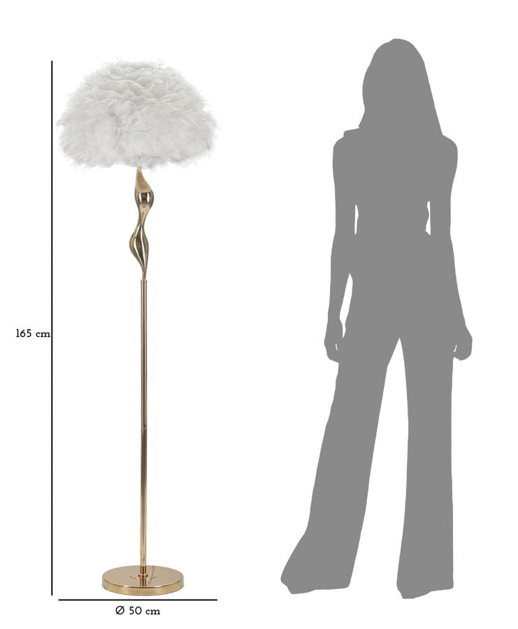 Stehlampe Slim Weiß 165 cm – Stehleuchte