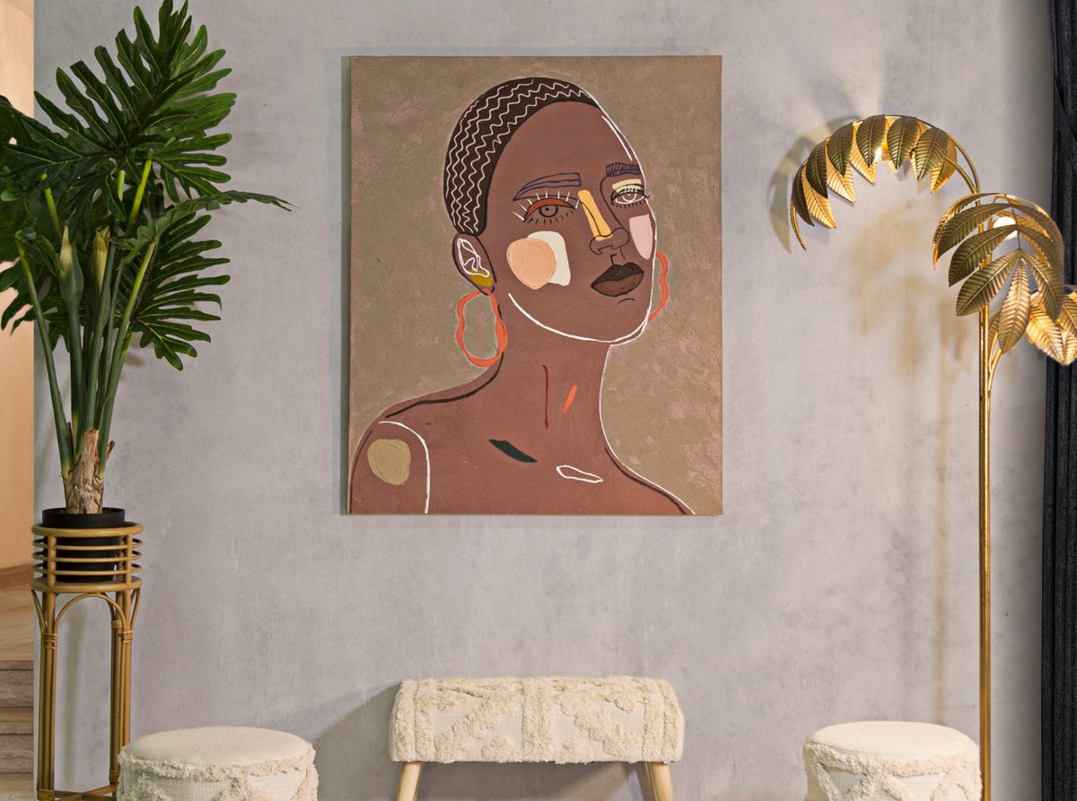 Wandbild Frau 100 cm A – Leinwandbild Deko