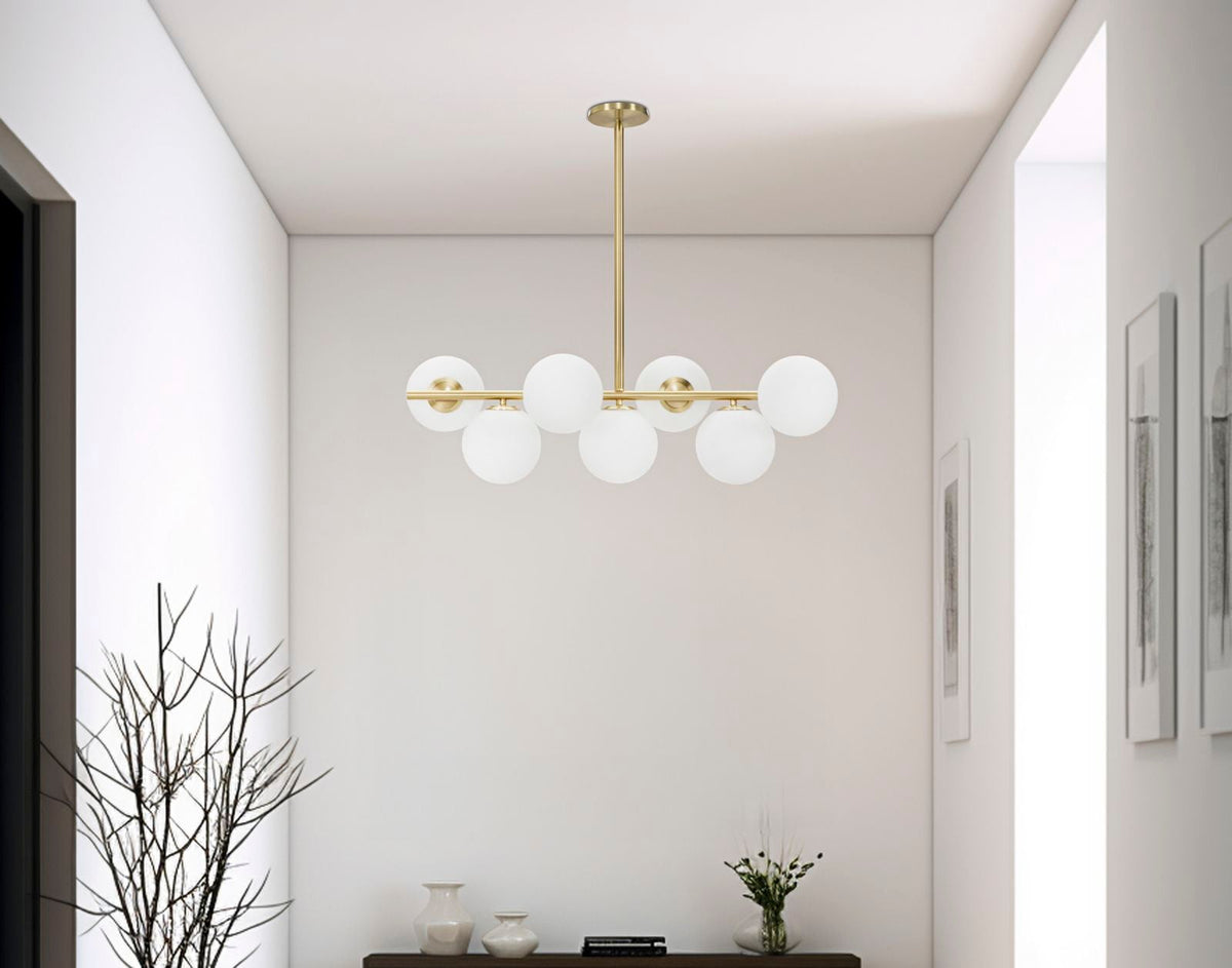 Deckenleuchte Glamy Gold Weiß 74 cm – Deckenlampe