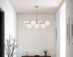 Deckenleuchte Glamy Gold Weiß 74 cm – Deckenlampe