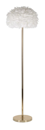 Stehlampe Feder Weiß Gold 170 cm – Stehleuchte