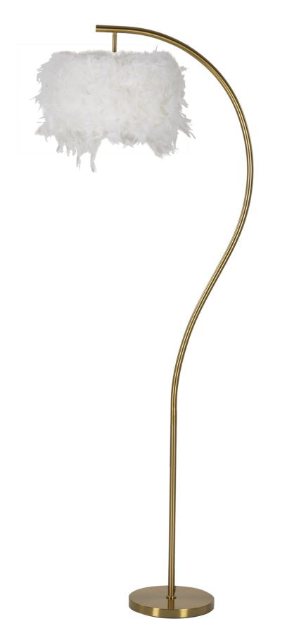 Stehlampe Semi Arc Weiß Gold 170 cm – Stehleuchte
