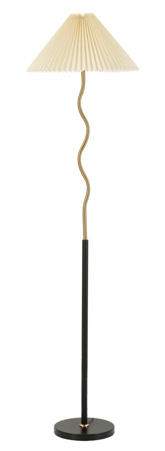 Stehlampe Closy Schwarz Gold 172 cm – Stehleuchte