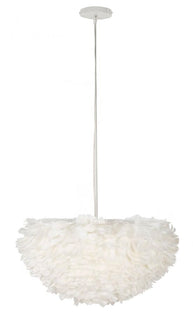 Deckenleuchte Feder Weiß 30 cm – Deckenlampe