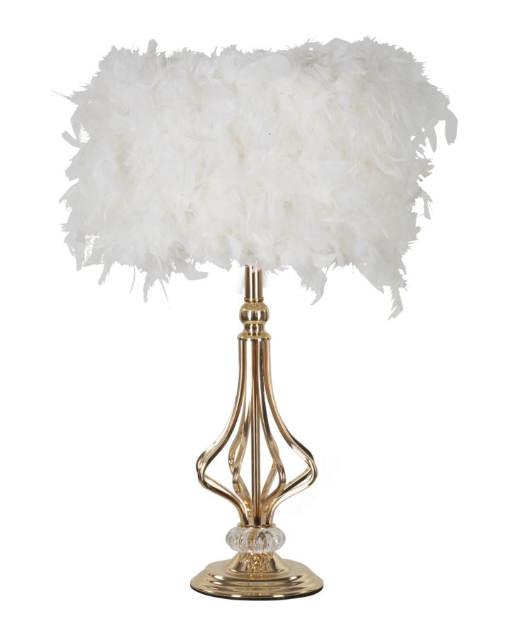 Tischlampe Tarty Weiß 54 cm – Tischleuchte