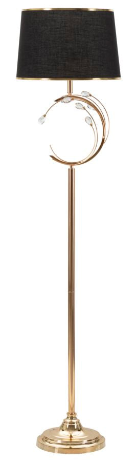 Stehlampe Bruxelles Schwarz Gold 160 cm – Stehleuchte