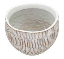 Vase Geometrisch Gold Weiß Rund – Blumenvase Deko