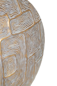 Blumenvase Eclips Gold Weiß 44,5 cm